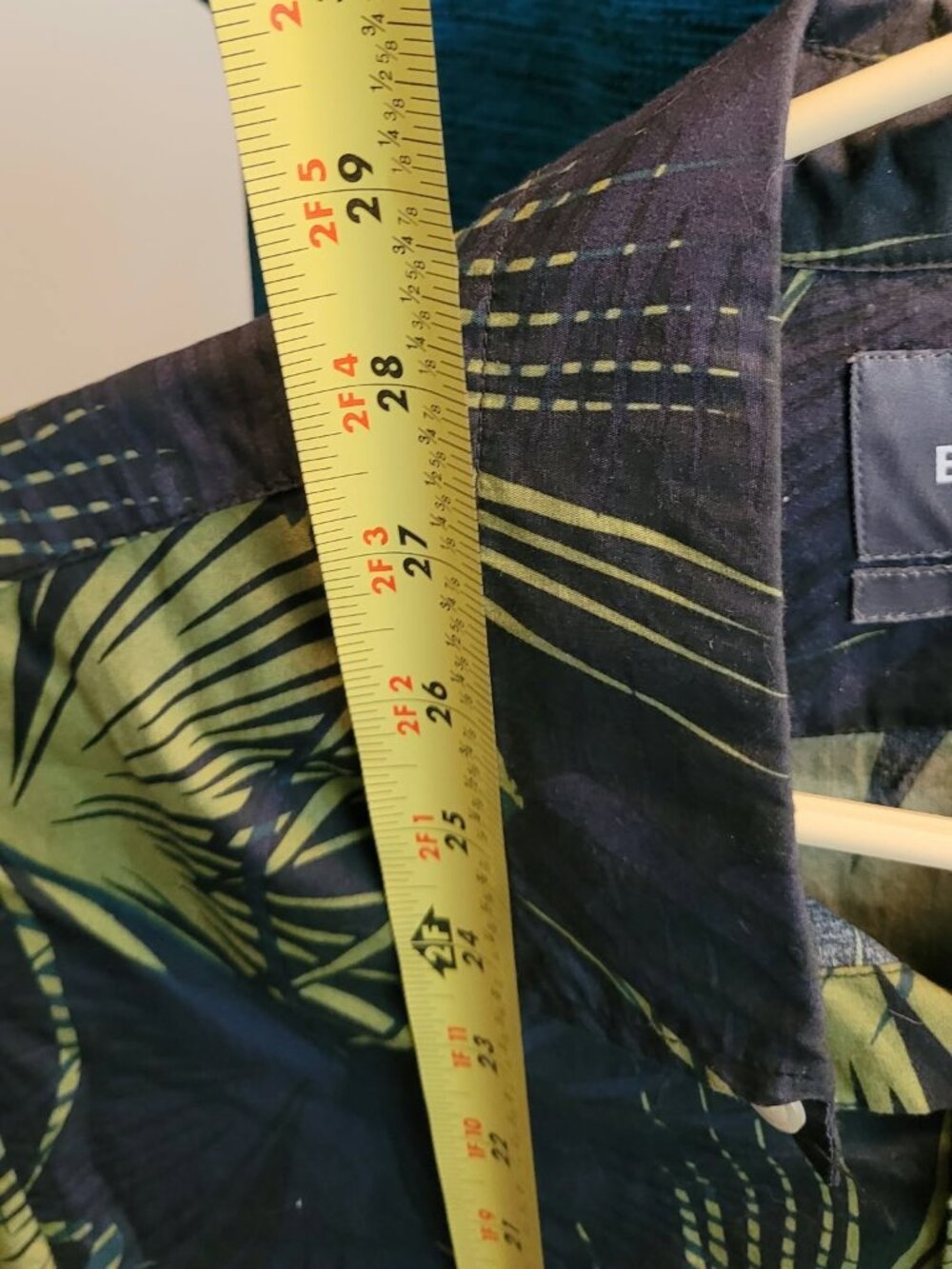Bonobos Men's Tropical Palm Print Button Up Shirt M 100% Cotton - Picture 2 of 5